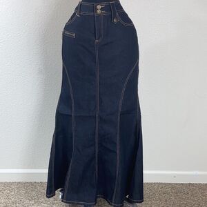 Vintage NEW BISOU BISOU Mermaid LONG WOMAN SKIRT SIZE 12